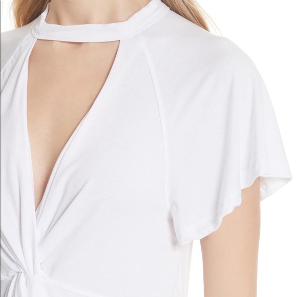 Free People Just A Twist Choker T-shirt Size S - Picture 3 of 6